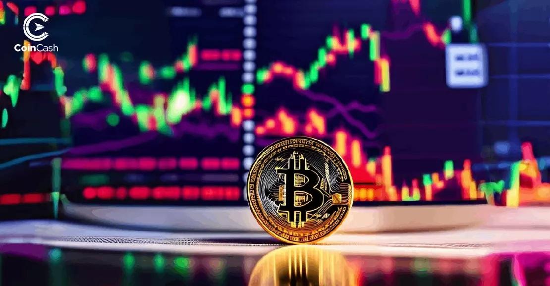Bitcoin logó háttér előtt